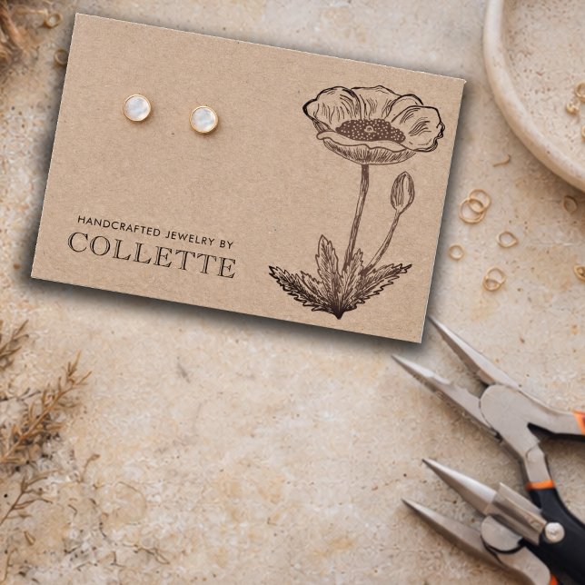 Handmade Flower Kraft Cardstock Earring Jewelry (Von Creator hochgeladen)