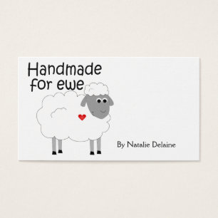 Handmade for Ewe hangtag/ flache GIF-Karte