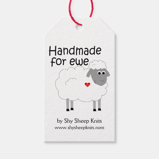 Handmade für Ewe Hangtag Geschenkanhänger (Vorderseite)