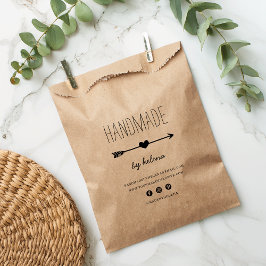 Handmade Heart | Produktverpackungssäcke von Kraft Geschenktütchen
