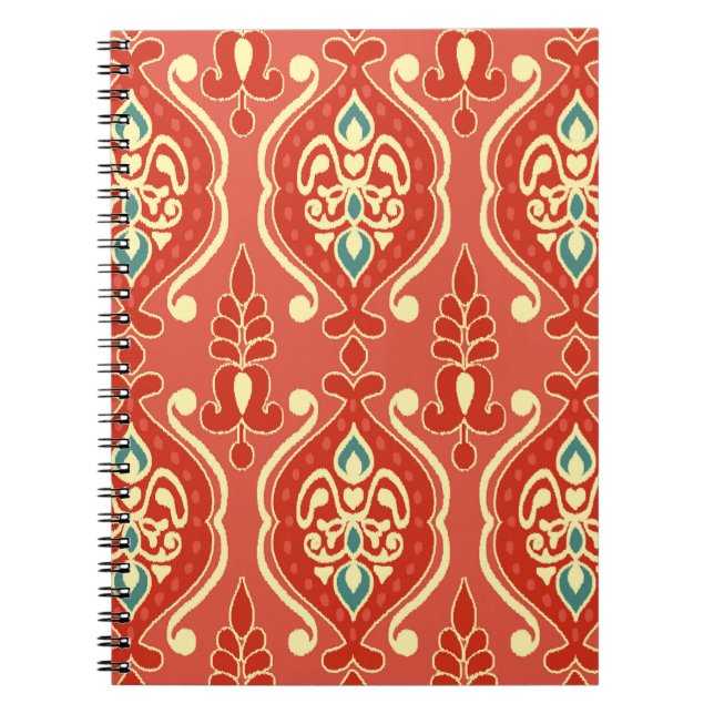 Handmade Ikat: Ethnic Boho Fabric Notizblock (Vorderseite)