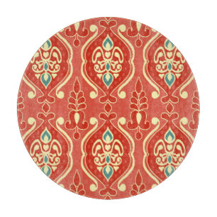 Handmade Ikat: Ethnic Boho Fabric Schneidebrett