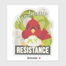 Handmade is My Resistance-Contour shape sticker