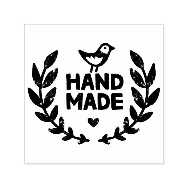 Handmade Laurel Wreath Design Permastempel (Design)