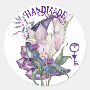 Handmade Lilly Crystal Moon Sticker