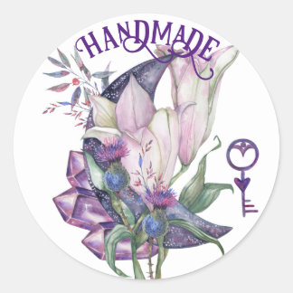 Handmade Lilly Crystal Moon Sticker