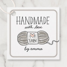 Handmade mit Liebe Knetgarn Vielen Dank Geschenkanhänger