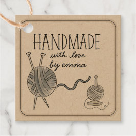 Handmade mit Liebe Knittergarn Danke Kraft Geschenkanhänger