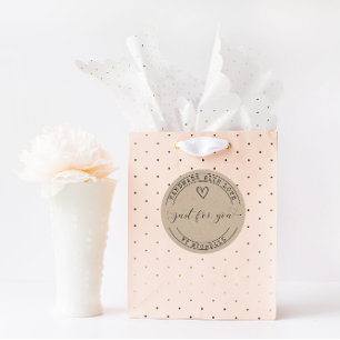 Handmade mit Liebe Runder Aufkleber