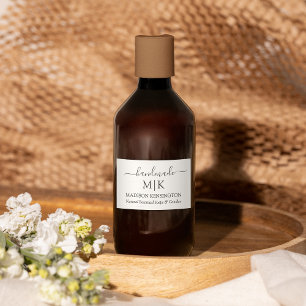 Handmade Monogram oder Logo-Business-Label hinzufü Lebensmitteletikett