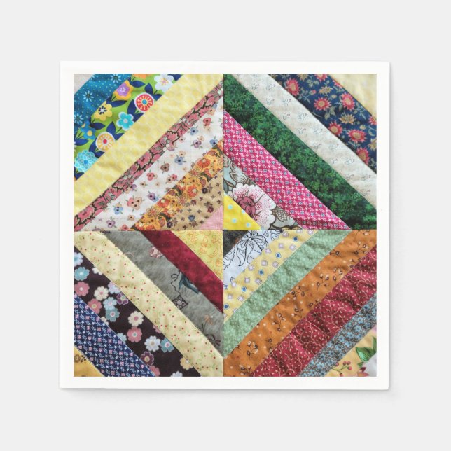 Handmade Quilt Muster Serviette (Vorderseite)