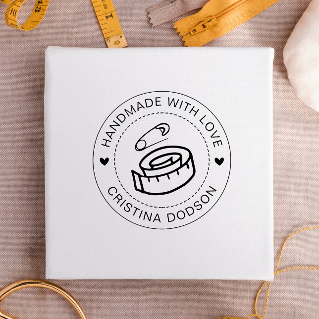 Handmade Sewing Custom Circle Stamp Gummistempel (Von Creator hochgeladen)