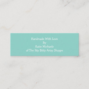 Handmade Small Business Telefonnummerkarte