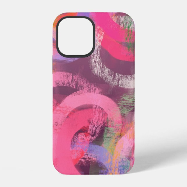 Handmade surreal abstract pattern. Modern artistic iPhone Hülle (Rückseite)