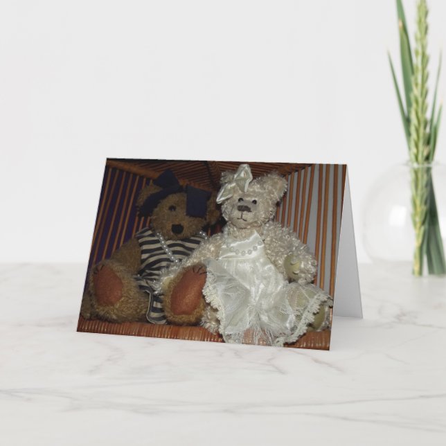 Handmade Teddies Karte (Vorderseite)