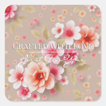 Handmade Thank You Stickers • Cute Order Packaging