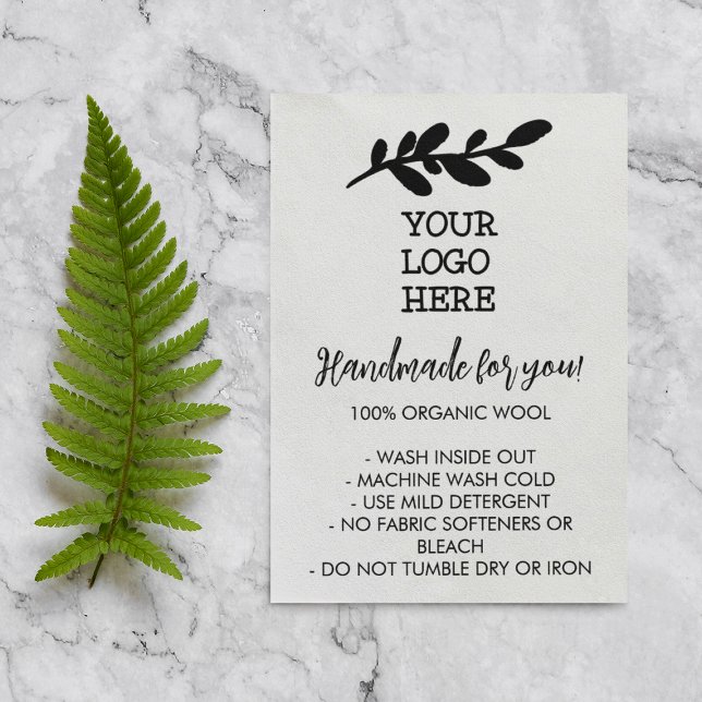 Handmade Wash Instructions Social Media Logo (Von Creator hochgeladen)