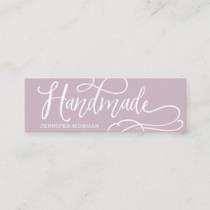 Handmade whimsisitical script-Kraftprodukt-Karte Mini Visitenkarte