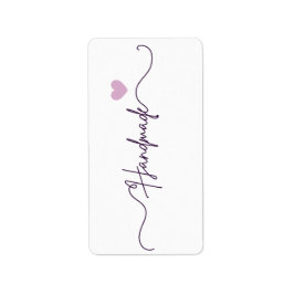 Handmade With Love Floral Small Business Packaging Adressaufkleber