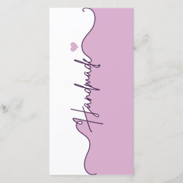 Handmade With Love Floral Small Business Packaging Dankeskarte