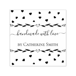 “Handmade with Love” Rubber Stamp Permastempel
