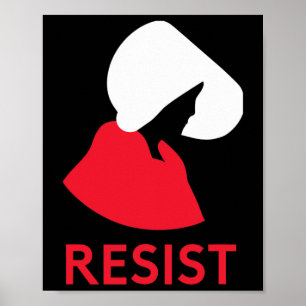 Handmaid Resist Feminist Protest Poster