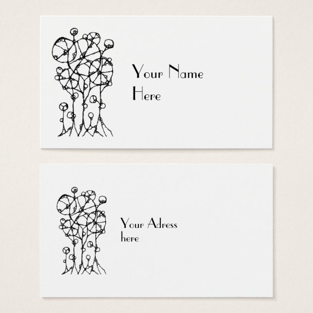 Handmalerei - Abstrakte Baumgruppe 1 (Vorne & Hinten)