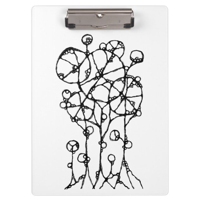 Handmalerei - Abstrakte Baumgruppe 1 + 2 Klemmbrett (Vorderseite)