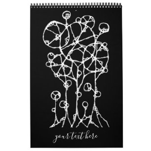 Handmalerei - Abstrakte Baumgruppe 2 Kalender