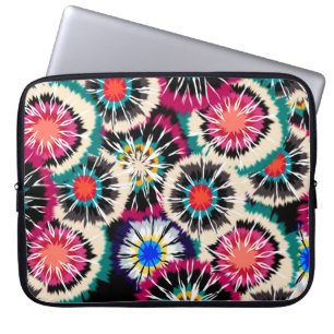 Handmalerei Abstrakte Wasserfarbe Nahtlose Shibori Laptopschutzhülle