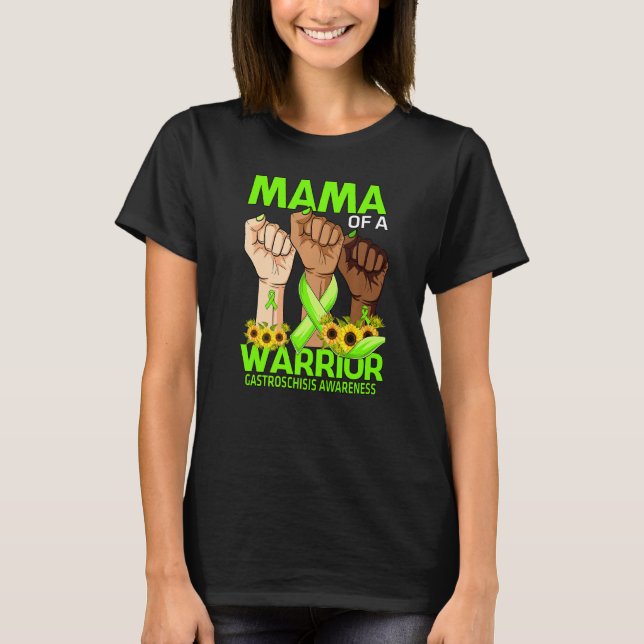Handmama einer warrischen Gastroschisesonne T-Shirt (Vorderseite)