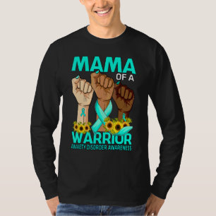 Handmama eines Kriegers Angststörung Bewusstsein T-Shirt