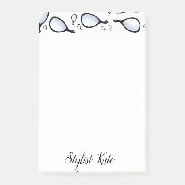 HandMirror-Stylist nach der Installation Post-it Klebezettel (Vorderseite)