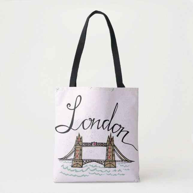 Handmit buchstaben gekennzeichnete London-Brücke (Vorderseite)