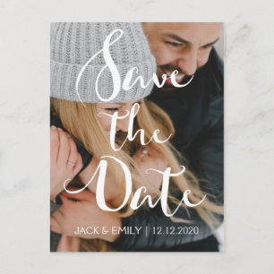 Handmit buchstaben gekennzeichnete Skript-Save the Ankündigungspostkarte