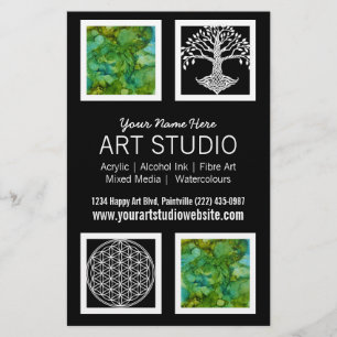 Handout für berufliche Künstler