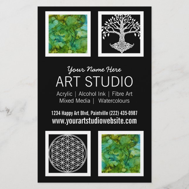 Handout für berufliche Künstler (Vorne)