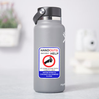 Handouts helfen offensichtlich aufkleber