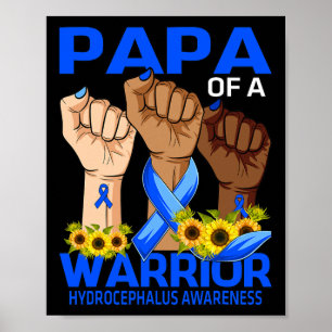 Handpapa einer Warrior-Hydrocephalus-Erkennungsson Poster