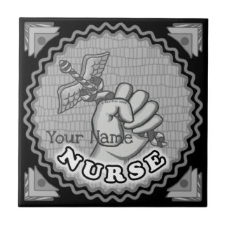 Handpfleger Caduceus Fliese