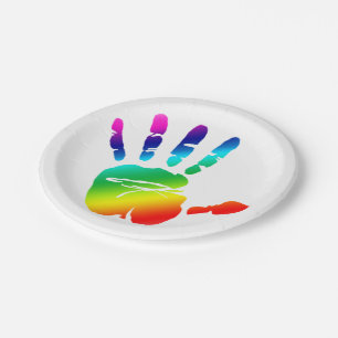 Handplatte Pappteller