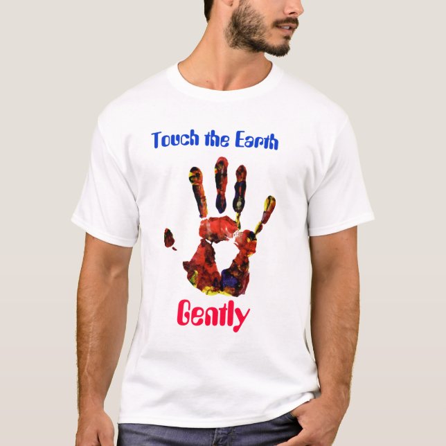 handprint2, Touch die Erde, leicht T-Shirt (Vorderseite)