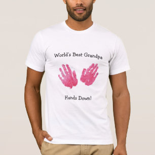 Handprint der Großvater der Welt bestes Shirt