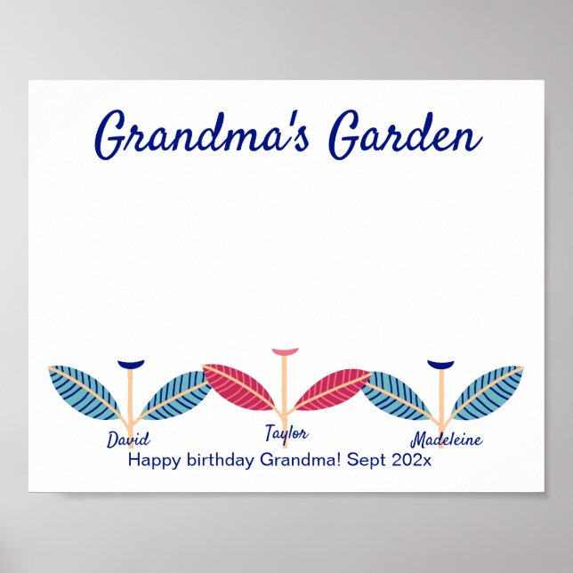 Handprint Footprint DIY Activity Template Poster (Vorne)