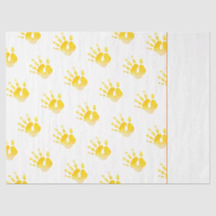 Handprint Gelb Unisex Wasserfarben Art Sweet Baby Seidenpapier