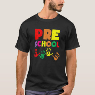 Handprints von Team-Vorschulen bis zur Schule T-Shirt
