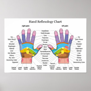 Handreflexologie 16x11" poster