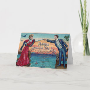 Hands Across the Sea Note Card Karte