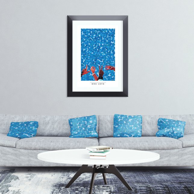 Hands für die Liebe grafischer Grafiken mit gemisc Poster (Von Creator hochgeladen)