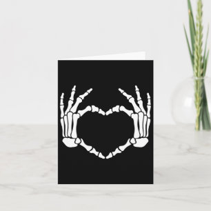 Hands Herz signieren Retro Halloween Kostüm Frauen Karte